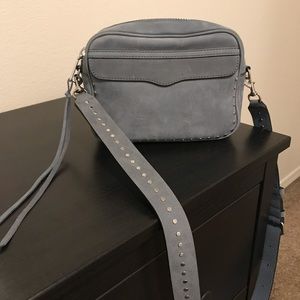Rebecca Minkoff Blue Suede Camera Bag